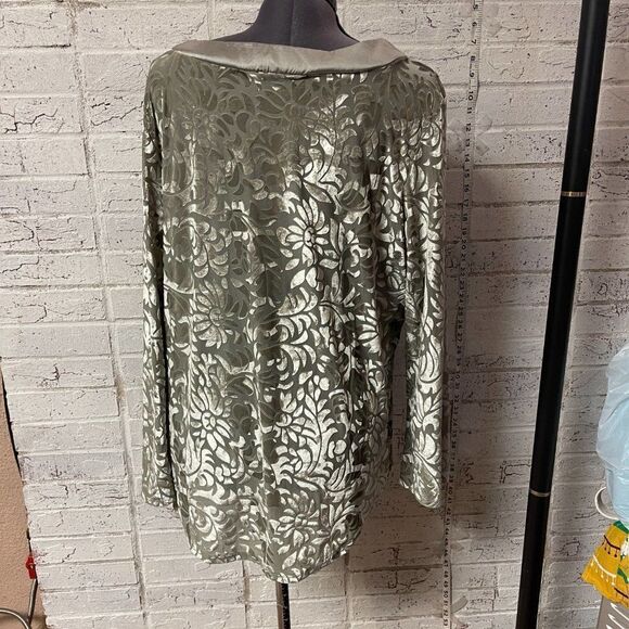 French Bazaar Iridescent Bo Ho BLouse XL - Picture 6 of 10